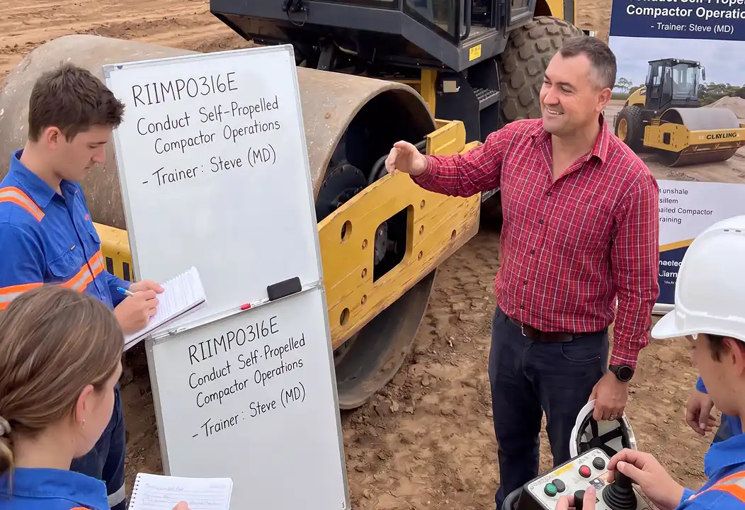 Conduct self-propelled compactor operations (RIIMPO316E)